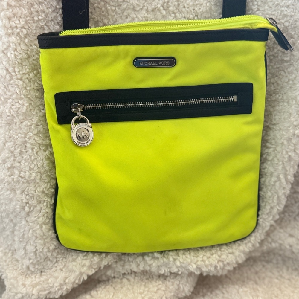 Michael Kors Neon Yellow Crossbody Bag